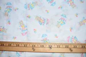 NURSERY JACK IN THE BOX PRINT LITE COTTON BLEND FABRIC 32X45 INCHES VINTAGE - Picture 1 of 2