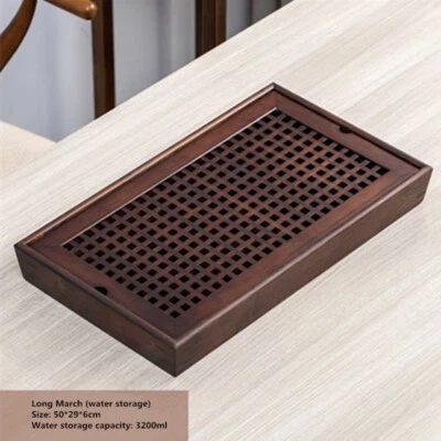 Luxury Natural Heavy Bamboo Kung Fu Gongfu Tea Tray Serving Table Tea Plate NEW - Image 1 of 4