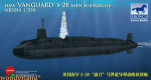 Bronco 1/350 5014 HMS "Vanguard" S-28 SSBN Submarine - Picture 1 of 1