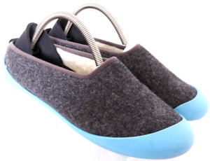 Mahabis Classic CL150108 Gray Wool Slippers Indoor Outdoor Shoes 38 Women's 7.5