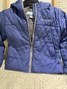 Columbia Ski Jacket Youth Kids 6/6x Blue Insulated Waterproof Snow Winter Coat - Picture 1 of 7