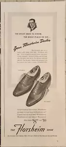 Zapatos Florsheim 1941 anuncio vintage 14 x 5 el hombre adecuado para saber - Imagen 1 de 2