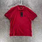 True Religion Polo Shirt Adult Extra Large Red Short Sleeve Cotton Collar Logo