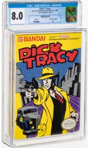 Dick Tracy - CGC 8.0 A Sealed [Oval SOQ R], NES Bandai 1990 USA WATA - Picture 1 of 2