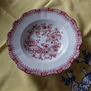Suppenteller Seltmann Weiden Theresia China Rot - Picture 1 of 3