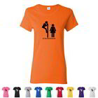 Short Cap Sleeve T-Shirts "Co-Ed Restroom" Funny Neutral Ladies Gift Womens Tees