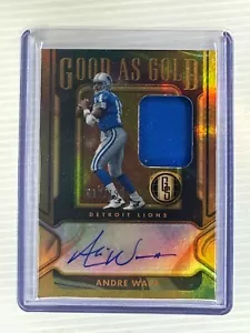 2024 Gold Standard, Andre Ware #GAG-AWE, Good as Gold Patch Auto /199 Lions - Picture 1 of 2