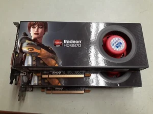 (2) Sapphire Radeon HD 6870 1GB GDDR5 PCI-Express Video Card 21179-00 ATTACHED - Picture 1 of 6