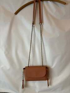 ZARA WOMAN Gold Studs, Tassels Crossbody Shoulder Bag - Picture 1 of 10