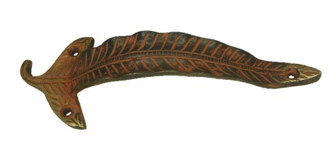 Leaf Shape Vintage Antique Style Handmade Brass Drawer Door Pull Handle & Knob Cover