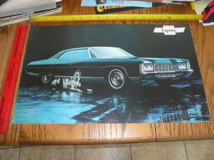1971 Caprice ORIGINAL DEALER POSTER BROCHURE OPTIONS ACCESSORY - 2 for 1 Price - Picture 1 of 2