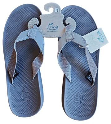 Chanclas Chaco para Hombres 13 Tonos Gris Baja Sandalias Sin Cordones Playa Natación Vacaciones Foto 1 de 2
