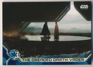 #37 DREADED DARTH VADER 2017 Topps Star Wars Rogue One Series 2 BLUE SQUADRON - Bild 1 von 2