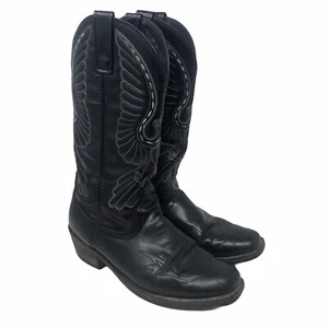Botas águila de cuero negro Laredo Gainesville 8 D Vamp Fox - Imagen 1 de 12