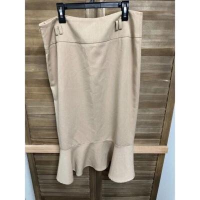 Falda lápiz informal East 5th Business talla 10 doblada para mujer Foto 1 de 3