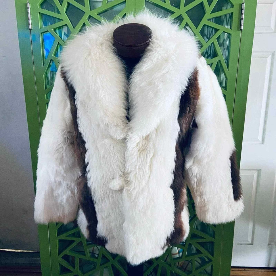 Handmade Incredibly Soft Baby Alpaca Fur Coat 🇵🇪 Super Rare! 🤩 - Image 1 of 4