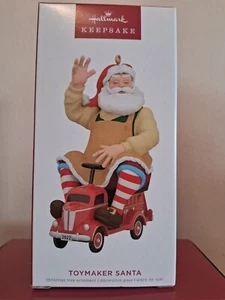 2022 Hallmark Keepsake Ornament TOYMAKER SANTA Fire Truck #23 in Series NIB - Picture 1 of 1