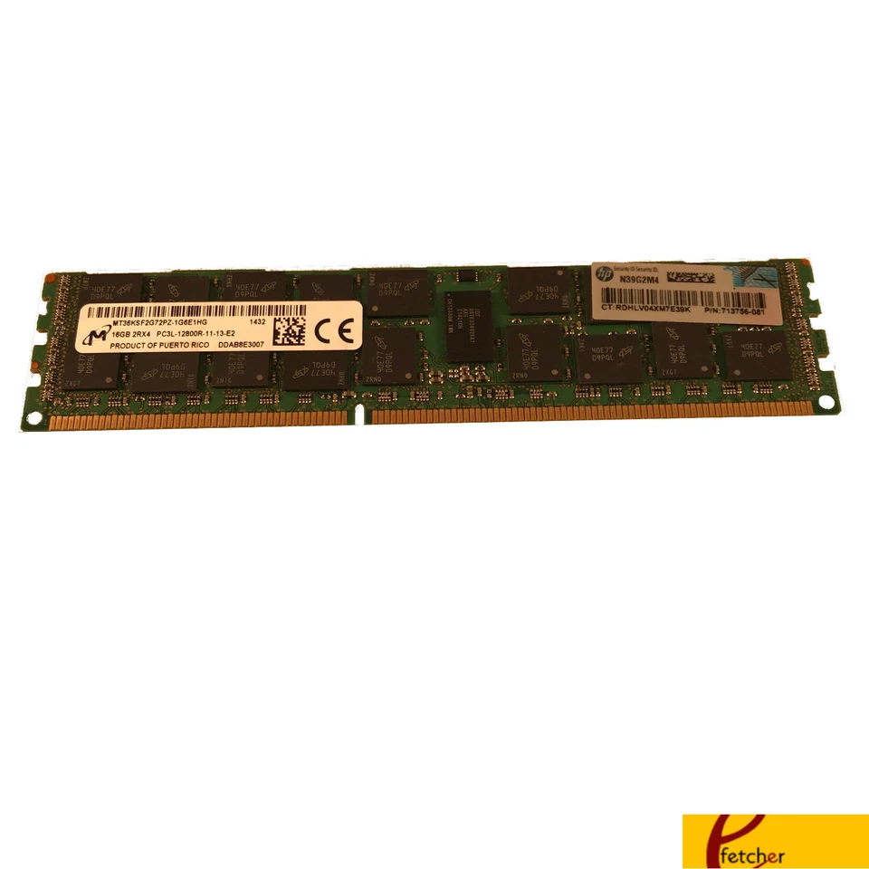 HP Original 16GB DDR3 1600 713985-B21 715284-001 713756-081 For DL360P DL380P G8 - Image 1 of 1