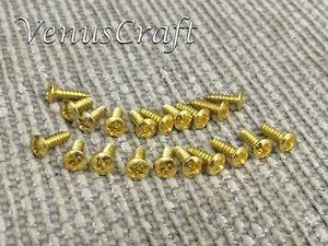 20pc high quality Guitar Pickguard Screws - Gold - 20pc for Fender Ibanez Gibson - Picture 1 of 1