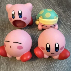Juego de 4 figuras de vinilo suave Kirby sin usar colección Nintendo Japón lindo diseño - Imagen 1 de 11