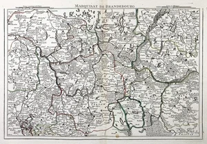 Berlín Szczecin Magdeburgo Kostrzyn nad Odra Rathenow Polska Polonia mapa mapa mapa mapa 1758 - Imagen 1 de 1