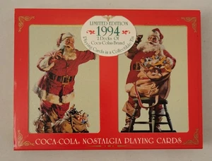 Coca-Cola Nostalgie Playing Cards in Holiday Tin - Limited Edition 1994 - Sealed - Bild 1 von 24