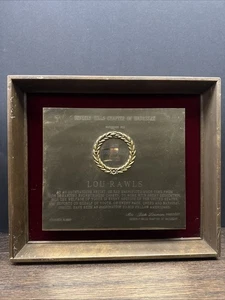 Rare Vintage 1969 Lou Rawls Humanitarian Award Beverly Hills Hadassah - Picture 1 of 6