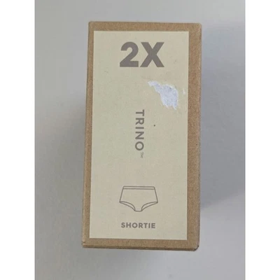 NUEVO CON ETIQUETAS Allbirds Trino Shortie Ropa Interior Bragas Mujer 2X Crema Trigo Mezcla Lana Foto 1 de 4