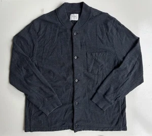 Billy Reid Cardigan Sweater Men’s XL Grandpa Library Gray Pockets Cotton Blend - Picture 1 of 9