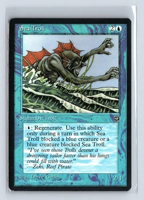 (2x) SEA TROLL – MTG Magic the Gathering Card – Homelands – Uncommon - Image 1 of 4
