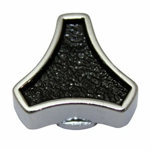 Black & Chrome Small Spinner Air Cleaner Wing Nut 1/4"-20 Universal, Fits Chevy/ - Picture 1 of 1