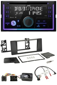JVC Lenkrad USB 2DIN DAB Bluetooth CD Autoradio für BMW 5er E39 1997-2001 - Bild 1 von 10