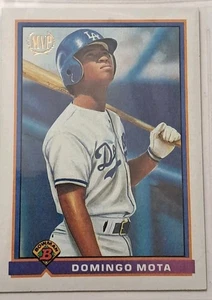 Domingo Mota 1991 Bowman #696 Rookie Card Los Angeles Dodgers RC MVP Gold Foil - Picture 1 of 2