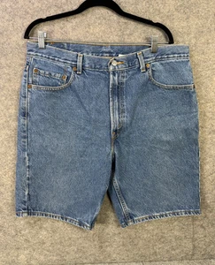 VTG Levi's Jean Shorts Men’s Size 36 Denim Blue Relaxed Regular Fit Jorts Grunge - Picture 1 of 7