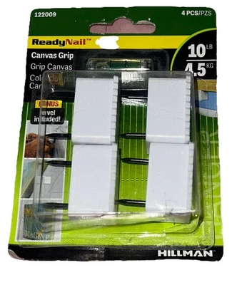 Colgador de lienzo Hillman 10 lb con nivel (4 unidades) Foto 1 de 2