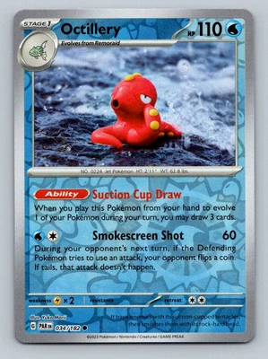 Pokemon Octillery SV04: Paradox Rift 034/182 Near Mint NM Reverse Holo - Image 1 of 2