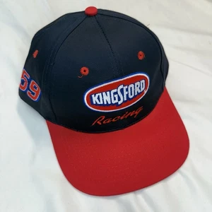 Vintage 90s Kingsford Racing NASCAR Snapback Hat Adjustable Rich Bickle - Bild 1 von 5