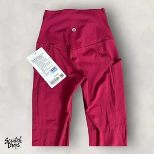 Lululemon Align HR Pant Pocket Leggings Red Size 0 NWT 25” inseam 2025 version - Picture 1 of 5