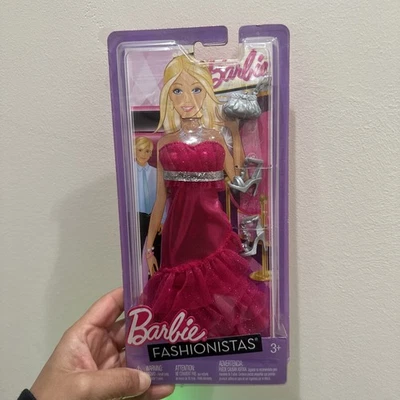 Barbie Fashionistas Pink Party  Dress  Rufles Mattel  NIB W3181 RARE - Image 1 of 4