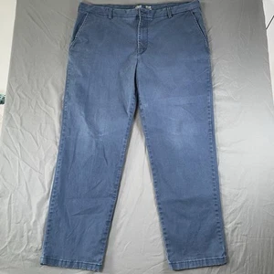 Izod Saltwater Stretch Chino Hose Herren 38x30 Navy Blau Preppy Golf Sommer - Bild 1 von 7