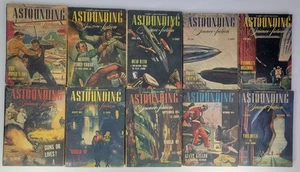 RARE Vintage Astounding Science Fiction Pulp Magazine 1945 - 10 Vol - Feb - Nov  - Picture 1 of 12