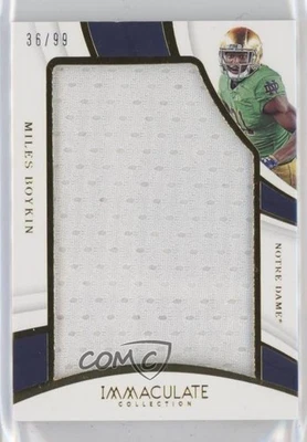 2019 Panini Immaculate Collegiate Jumbos /99 Miles Boykin #39 Rookie RC - Image 1 of 2