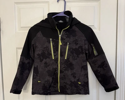 SNOZU Boys Jacket / Coat with Hood Full Zip Black Size 7/8 - Image 1 of 4