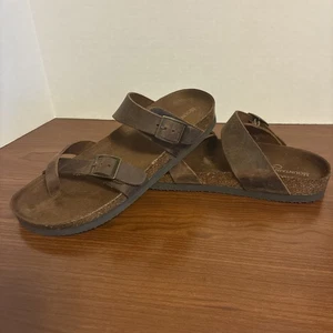 Mountain Sole Damen-Sandalen 8 Leder Slipper Schlaufenkappe neu ohne Etikett/neu ohne Karton - Bild 1 von 8