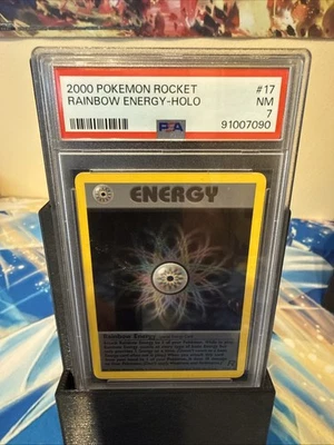 Pokemon 2000 Rocket Rainbow Energy Holo 17/82⭐️ PSA NM 7 - Image 1 of 2