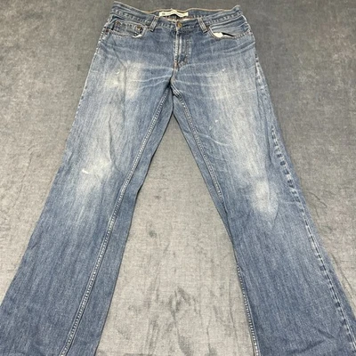 Gap Jeans Mens 34x34 Blue Denim Cotton Medium Wash Travel Low Rise Bootcut Fit - Image 1 of 4