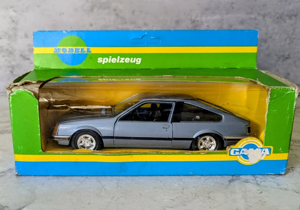 Gama Juguete Monza 448 Azul Metálico Diecast Car Boxed Foto 1 de 4