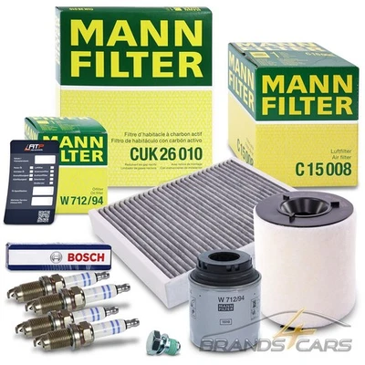 MANN-FILTER INSPEKTIONSPAKET FÜR AUDI A1 SEAT SKODA FABIA VW POLO 6R 1.2 1.4 TSI - Bild 1 von 4