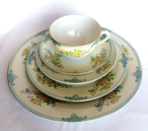 Vintage Gold Castle feines China Made in 1940er Jahren Japan 5-teiliges Platzset - Bild 1 von 7