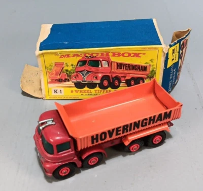 Vintage Matchbox Lesney  K-1 Hoveringham 8 Wheel Tipper w/Original Box - Image 1 of 4